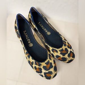 Rothy’s the square big cat textile comfort slip on flat size 11